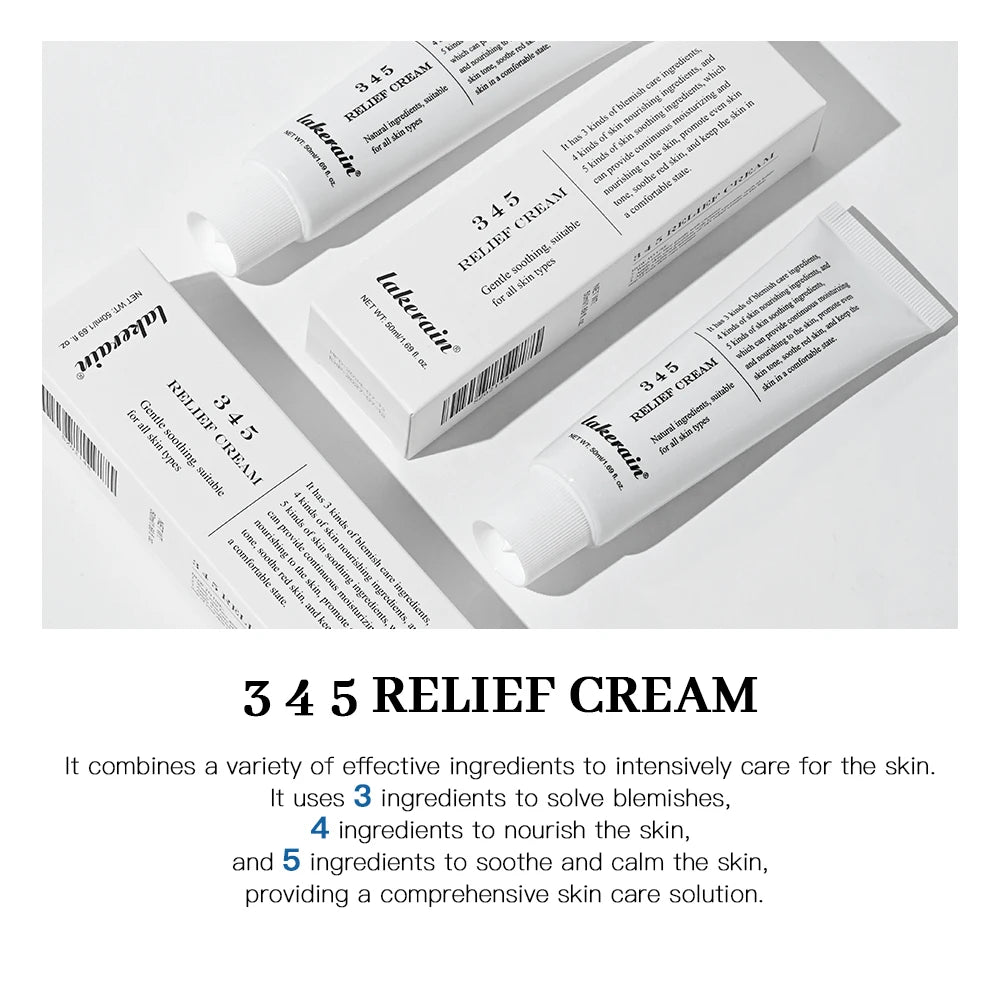 345 Relief Cream Moisturizing Blemishes Nourish The Skin And Provide Soothing Care Resulting In A Well-Rounded Skincare Solution