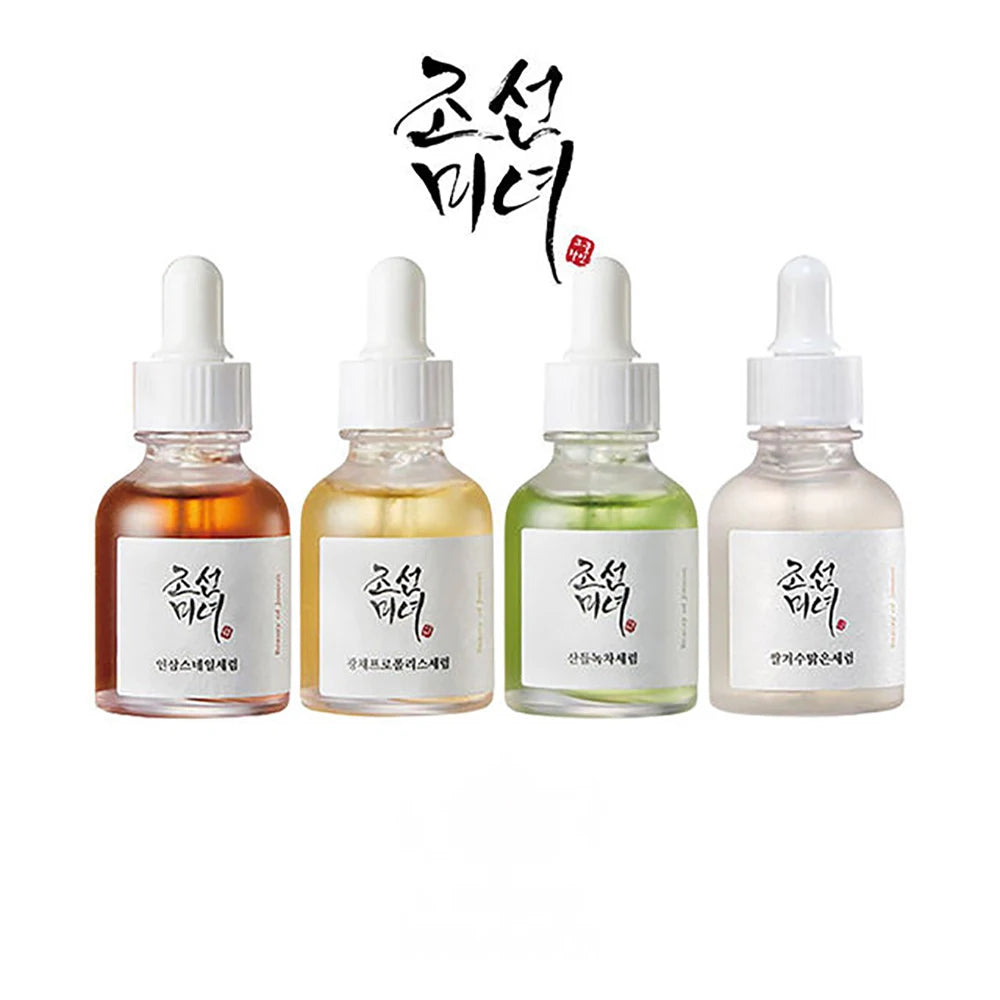 Korean Facial Moisturizing Calming Revive Glow Deep Serum Green Tea Panthenol Propolis Niacinamide Ginseng Snail Mucin Rice Skin