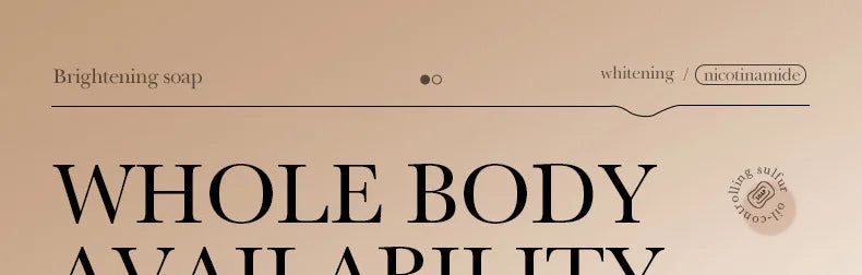 Savon Éclaircissant au Niacinamide - Nettoyage Profond Visage & Corps