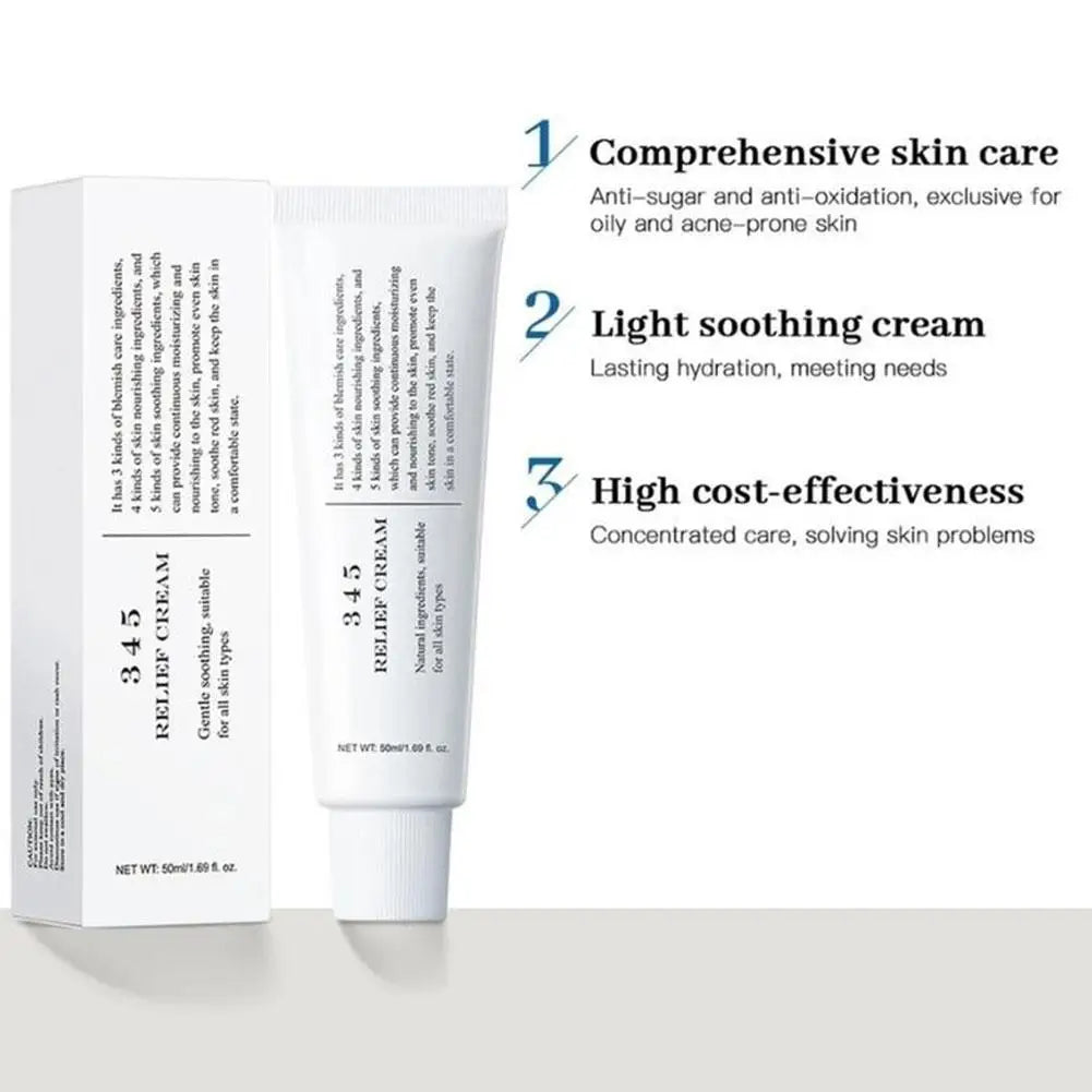 345 Relief Cream Korean Dr.Althea Antioxidant Relief Cream  Soothing Hydrating Repair Clean Acne For Oily Skin Care