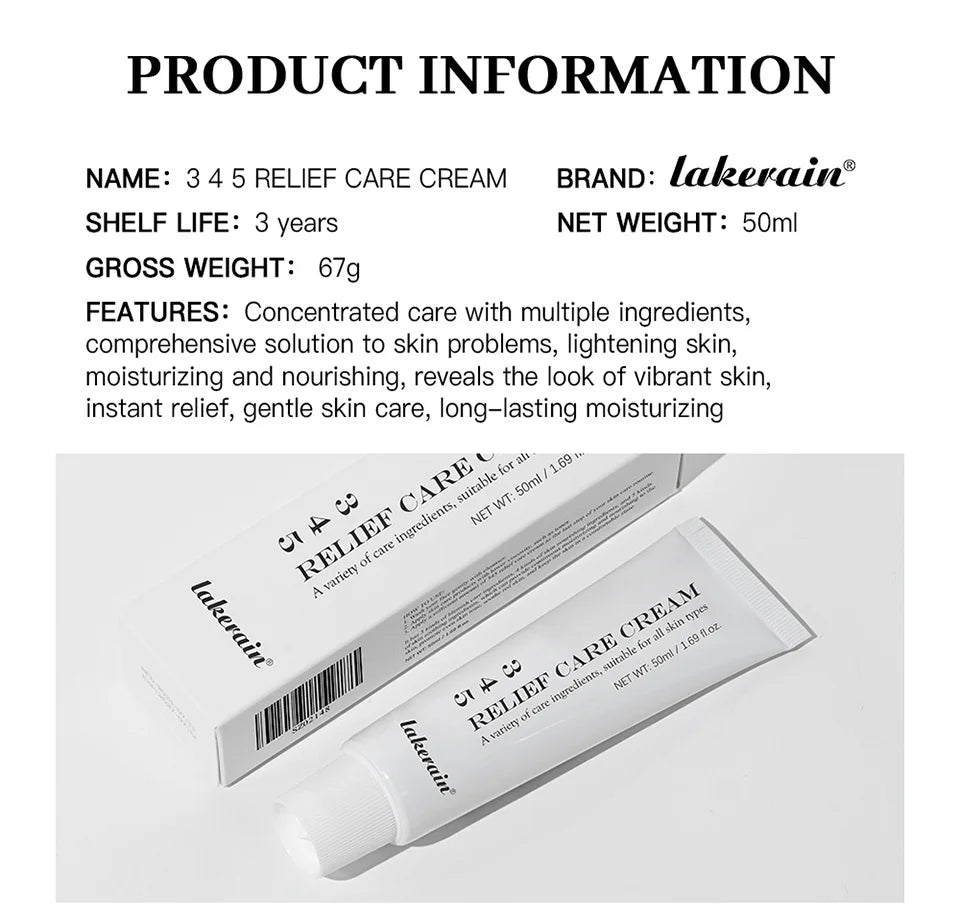 3 4 5 Relief Cream Address Blemishes Nourish The Skin And Provide Soothing Care Face Lifting Beauty Moisturizer Korean Cosmetics