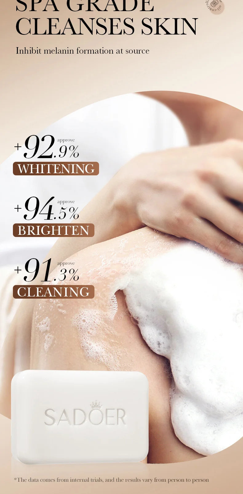 Savon Éclaircissant au Niacinamide - Nettoyage Profond Visage & Corps