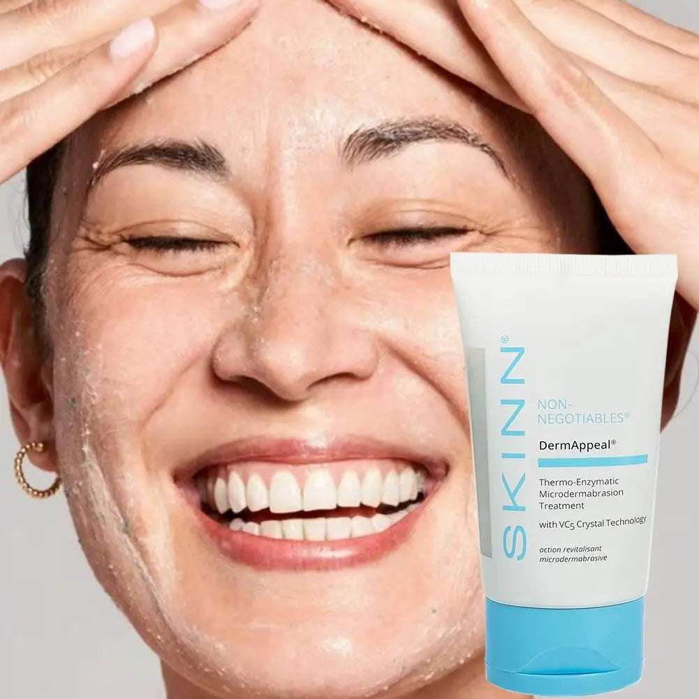 Skinn Facial Exfoliating Scrub Deep Cleansing Pores Shrinking Smooth Brighten Dullness Fade Dark Spots Scrub Facial Skincare