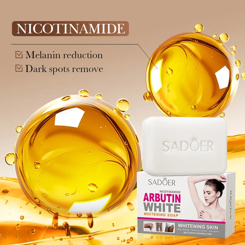 Savon Éclaircissant au Niacinamide - Nettoyage Profond Visage & Corps