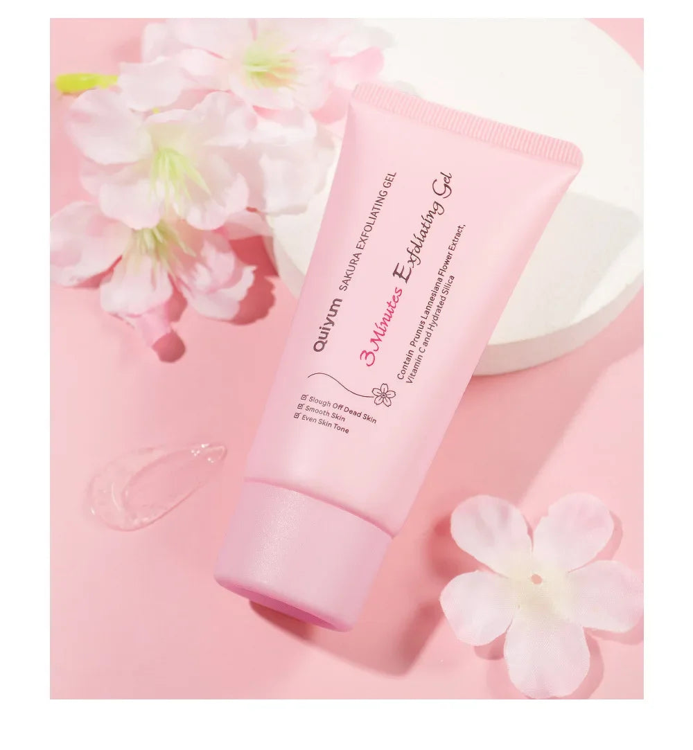 Sakura Exfoliating Peeling Gel Facial Scrub Moisturizing  Nourishing Repair Scrubs Face Cream Beauty Skin Care